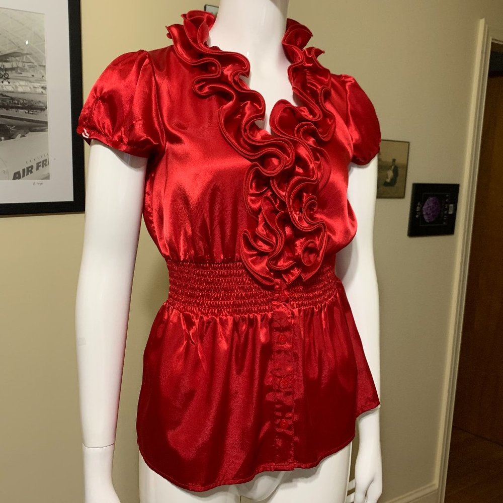 2 for $10 EUC Ruffled blouse size S